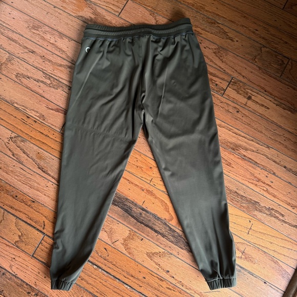 ZYIA Dark Olive Green Peak Zipper Jogger Pants - Picture 5 of 9